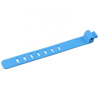 Eco-friendly Custom Logo Printed Reusable Silicone Cable Tie