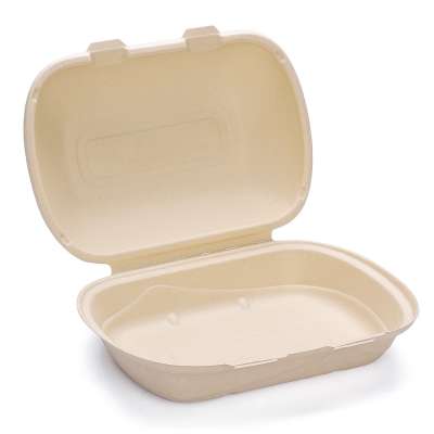 Wholesale Pure Nature sugarcane pulp microwave packing lunch boxes biodegradable compostable food container