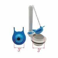 Universal 3 inch PVC toilet flapper